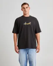Crazytown Slacker T-Shirt Worn Black