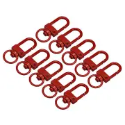 Swivel Clasps Snap Hook, 33x13mm Lobster Claw Clasp for DIY Red 16Pcs
