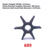 Impeller 689-44352-02-00 For Yamaha 25HP 30HP Outboard Engine Parts Water Pump