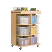 Jooyes 6 Tray Storage Cabinet With Castors - 45cm | Shelf Cabinet | 92cm