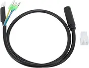 Electric Cycle Motor Extension Cable, 9 Pin M6 Watertight ABS Connector 66cm, Hub Motor Conversion Kit Replacement for Front Rear Repair