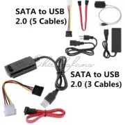 SATA/PATA/IDE To USB 2.0 Adapter Converter Cable For 2.5/3.5 Inch Hard Drive