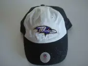 WOMENS GLITTER BALTIMORE RAVENS BEACH STRAPBACK DEADSTOCK HAT CAP VINTAGE C3
