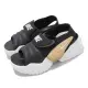 【NIKE 耐吉】涼鞋 Wmns Adjust Force Sandal 女鞋 男鞋 黑 白 金 Y2K 可拆綁帶 厚底(DV2136-001)