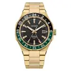 Citizen Series 8 GMT Automatic Gold Black Green 41mm Luxury Watch NB6033-51E