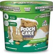 Pooch Cake Express - Microwave Cake in a Cup for Dogs - Peanut Butter Flavor