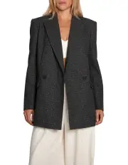 [Belle & Bloom] Big Brother Talk Blazer in Charcoal