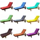 Big long chaise lounge cushion pad for sunbed, Handmade pool pillow SPA
