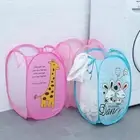 Mesh Pop Up Laundry Basket Laundry Dirty Basket Storage Box Sorting Basket
