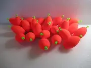24 2.5" FISHING BOBBERS Large Oval Floats Weighted Foam Snap on Float Choice