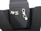 【CHANEL】 CHANEL Earrings Metal Strass Gold Pink Crystal AB8202 Coco Mark New