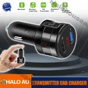 Handsfree Bluetooth 4.2 FM Transmitter Wireless Car Charger USB Kit Radio Player