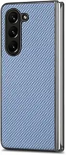 [SYSSRQMS] Flip Case for Samsung Galaxy Z Fold6 5G, [PU Leather] + [PC Hard Shell] Combined Phone Case, Thin and Light Flip Protection Cover for Samsung Galaxy Z Fold6 5G Blue