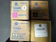 4 New Genuine Konica Minolta TN512C TN512Y TN512M TN512K