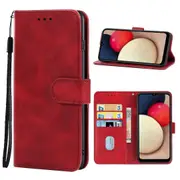For Samsung Galaxy A12 / A12 Nacho Leather Phone Case