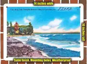 METAL SIGN - Vermont Postcard - Lake Champlain Between Alburg & Nort