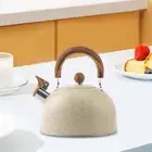 2.95 Quart Teakettle Hiking Stainless Steel Office Loud Whistle Tea Kettle