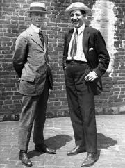 Tad Dorgan And James J Corbett Pose For A Portrait 1915 Old Boxing Photo