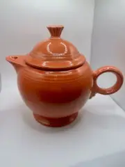 Fiesta Orange Persimmon Covered Teapot Discontinued Fiestaware NEW