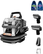 BISSELL SpotClean HydroSteam 3689F | Powerful 1100w Spot Cleaner for Carpets, Rugs, Upholstery, Pet Messes, Tiles, & Grout with HydroSteam Technology, Fast Drying, & Durable Self-Cleaning Hose