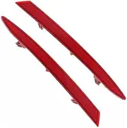 Rear Bumper Reflector, 1 Pair Rear Bumper Reflective Marker Lamp Light Reflector, for VW, for Jetta, 2011-2014, Red 5C6945105 5C6945106 Rear Bumper Reflector