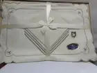 Vintage 8 Piece Linen Placemat and Napkin Set Circa 1950?