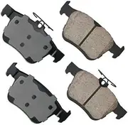 Akebono Brakes - Brake Pad Set - Superior initial effectiveness with no required break-in period, 1 Year limit warranty (EUR1761), GREY