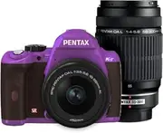PENTAX DSLR Camera K-r W Zoom Kit Purple/Brown 037 K-rWZK PU/BR037