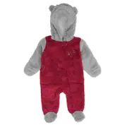 Outerstuff NFL Teddy Fleece Baby Jumpsuit - Arizona Cardinals Red 6-9M