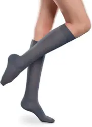 Therafirm Sheer Ease Knee Highs 20-30mmHg Navy, Medium Long
