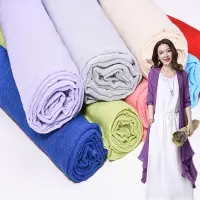 在飛比找樂天市場購物網優惠-樂享居家生活-服裝布料 棉麻布料天絲亞麻布純色民族中國風褶皺