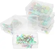 Beatifufu 5 Boxes DIY Quilting Pins Crafting Needles for Sewing Wedding and Quilting Projects Durable Flat Head Design with Storage Case Present for DIY Enthusiasts