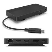 Lenovo 40B90000US USB-C DUAL DISPLAY TRAVEL DOCK WITHOUT POWER ADAPTER