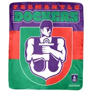 Fremantle Dockers Mascot Coral Fleece Throw Rug