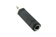 Audio Adaptor 6.35mm 1/4" Mono Socket - 3.5mm Mono Plug