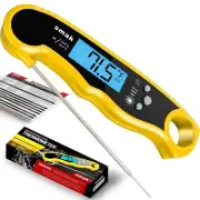 Smak Instant Read Meat Thermometer - Waterproof Kitchen Food Cooking Thermome...