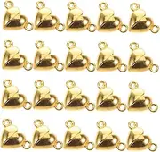 [Baluue] 20pcs Magnetic Heart Clasps for DIY Jewelry Making Sleek Buckle Connectors for Heart Shape Necklaces Versatile Accessories for Special Moments and Casual Outings