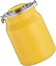 ABOOFAN Stainless Steel Rice Storage Container Airtight Flour Bucket for Home Food Storage Multi Function Kitchen Organizer and Easy to Clean for Rice Soybeans