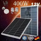 12V 400W Bifacial Portable Solar Panel Kit For Power Station RV Camping Caravan