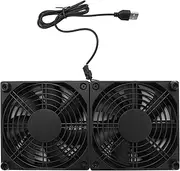 120Mm 5V USB Powered PC Router Dual Fans High Airflow Cooling Fan for Router Modem Receiver
