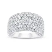 Bevilles Dress Ring with 2.00ct of Laboratory Grown Diamonds in 9kt White Gold