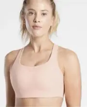 NWT NEW Athleta Light Pink Phenomena Sports Bra Size 34D High Impact Support $89