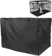 Dog Crate, Windproof Pet Kennel, Private Cage Oxford Cloth Silver Coated, Waterproof Kennel with Double Door, Windproof Pet Kennel Indoor Outdoor Protection