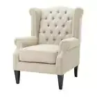 Royale Wingback Arm Chair Wheat