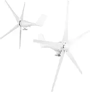 Wind Turbines 5 Small Windmill Generator High Wind Energy Efficiency for Boats Cabins 800W (12V)