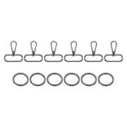 72 Pcs Swivel Clasp Hooks, 1.5" Purse Snap Clasps Detachable for Bag, Grey