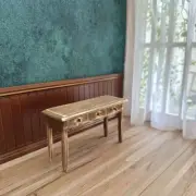 Doll House Miniatures 1/12 Scale Furniture Vintage Desk Side Table Accessories