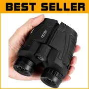Lightweight High-Powered 12x25 Binoculars with Large Eyepiece for Clear Viewing