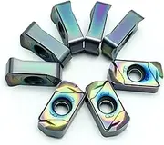 10 Pieces Lnmu0303zer. Carbide Double-Sided Fast Feed Cutting Blade Lnmu 0303. Lathe Parts Tools Turning Tool