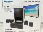 iSonos Elite Series 5.1 HD Indoor/Outdoor COMMERCIAL Home Theater System SL32
